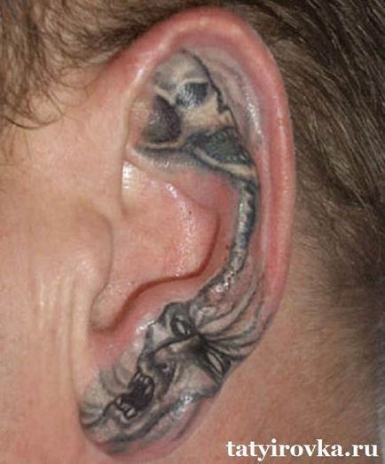 Tetoválás a fül