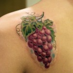 Tattoo szőlő és bor fontos fotók, vázlatok
