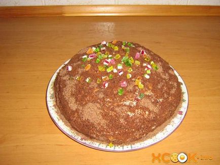 Торт з рибок - рецепт з фото приготування з печива крекеру зі сметаною