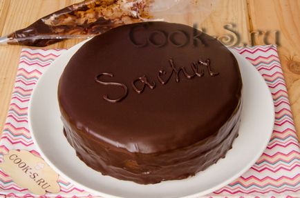 Sacher torta - lépésről lépésre recept fotók