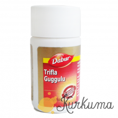 Triphala guggul - din partea companiei - dabur, 40 tabl (trifla guggulu dabur), kurkuma