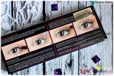 Mascara mascara Nyx dublu stivuită - 