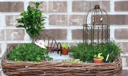 Decoram miniatura de grădină - grădină - târg de meșteșugari - manual, manual