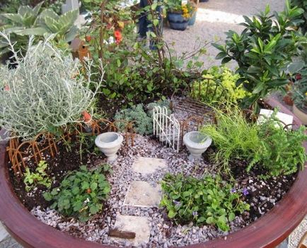 Decoram miniatura de grădină - grădină - târg de meșteșugari - manual, manual