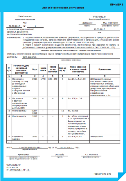 Знищуємо документи з експертною комісією і без неї