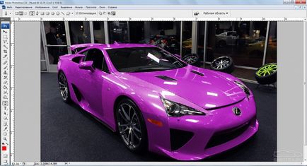 Lessons Photoshop változtatni a színét az autó (króm, arany, szénszál) (Gold) Lessons Photoshop változtatni a színét az autó (króm, arany, szén)