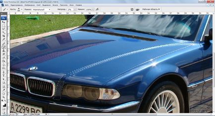 Lessons Photoshop változtatni a színét az autó (króm, arany, szén)