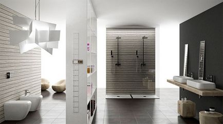 Ванна кімната в сірому кольорі