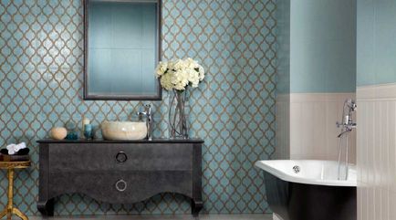 Fürdőszoba a Provence stílus - romantika és otthonosság a házban