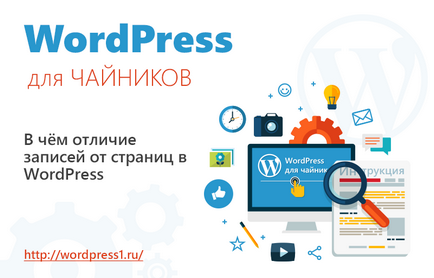 У чому відмінність записів від сторінок в wordpress