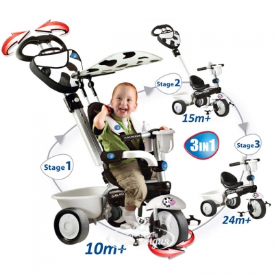 Велосипед smart trike zoo (3 в 1), корова, smart baby toys, ціна 5400 руб