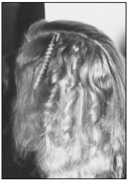 Vertical curl de păr cu ajutorul coaserii spirala - Femei Council artwork - colectare -