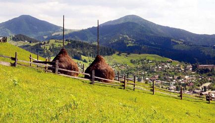 Verkhovyna - üdülőhely a legmagasabb hegyek a Keleti-Kárpátok