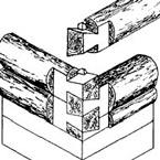 Tipuri de colțuri de tăiere tăierea lemnului în castron, tăierea în laba, andocarea în canalul lunar