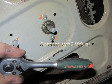 Заміна механізму склопідіймача передніх дверей, ремонт ваз 2109-2108