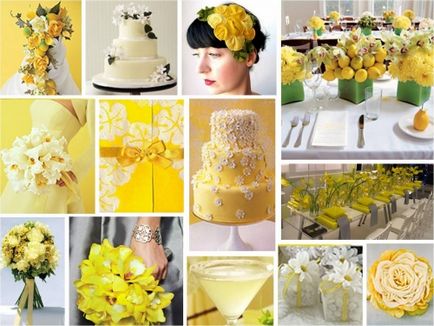 Жовтий колір море сонця і тепла на вашому весіллі, красиве весілля, оригінальні, незвичайні,