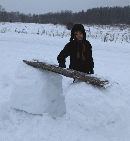 Зимові ігри ліпимо снігову кінь