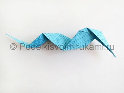 Snake a színes papír (papír) Snake a színes papír