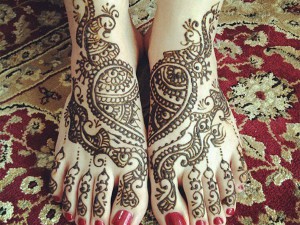 6 Tatuaj henna neobișnuit pe picioare - tatuaje pe