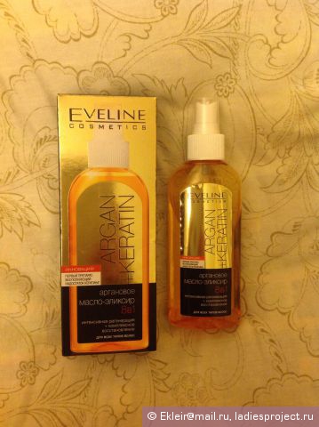 Argan ulei-elixir 8 in 1 pentru păr de la Eveline - comentarii, poze si pret
