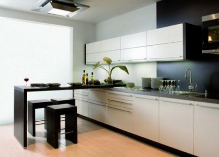 Bar counter pentru bucătărie - fotografie de interior, variante și stiluri de design