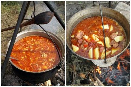 Bograch - rețetele goulashi transcarpați și maghiari pe sobă și foc