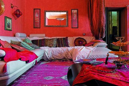 Salon fermecător în stil marocan (mai mult de 35 de fotografii)