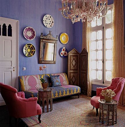 Salon fermecător în stil marocan (mai mult de 35 de fotografii)