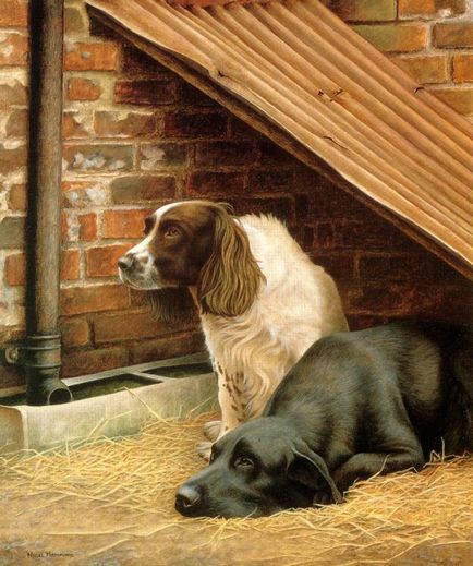 Copii și câini în pictura lui Daniel Kevin - târg de maeștri - manual, manual