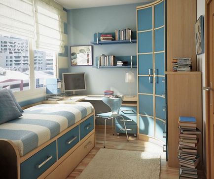 Szoba belsőépítészeti egy tinédzser, hogyan kell kiválasztani bútorok és fal színe