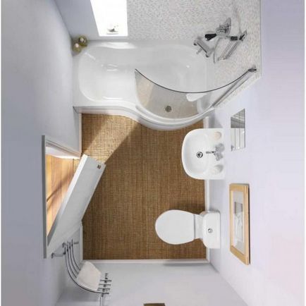 Tervezz egy kis fürdőszoba elrendezése, belső, fotó, javítás