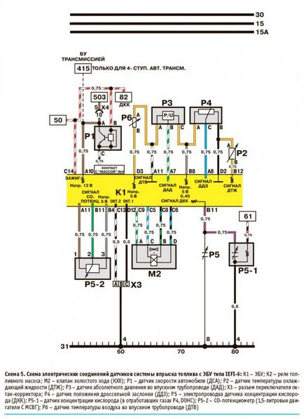 Electroscheme de nexia (daewoo nexia) - circuite de echipament electric