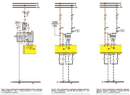 Electroscheme de nexia (daewoo nexia) - circuite de echipament electric