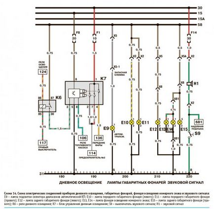 Bekötése Daewoo Nexia (Daewoo NEXIA) - elektromos áramkörök (daewoo) Bekötése Daewoo Nexia (Daewoo NEXIA) - az elektromos áramkör