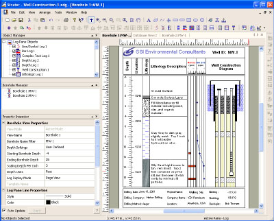 Software stratișă de aur - un instrument de cartografiere spațială a secțiunilor geologice și a puțurilor