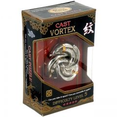 Vortex puzzle, dificultate 6, metal, hanayama, prețul 1390 freca