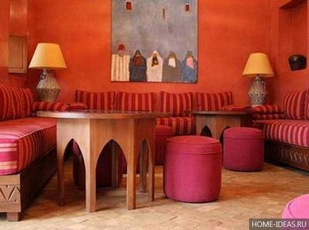 Interior în stil marocan (19 fotografii), cum să aranjeze un apartament în stil marocan