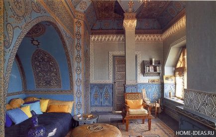 A belső tér a marokkói stílusban (19 fotó), hogyan kell díszíteni egy lakást marokkói stílusban