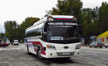 Cum să ajungi de la Novosibirsk la autobuzul de munte, Altaisk, tren, taxi, mașină