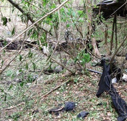 Як інгушські терористи облаштовують побут в лісі