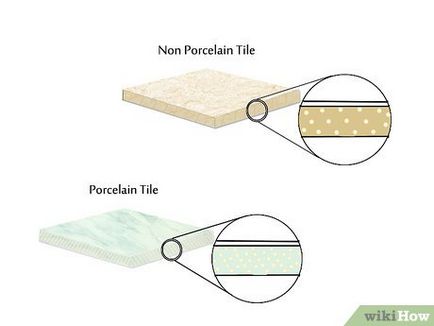 Hogyan lehet megkülönböztetni egy porcelán kerámia lapkát