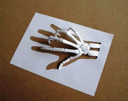 Як зробити з паперу руку