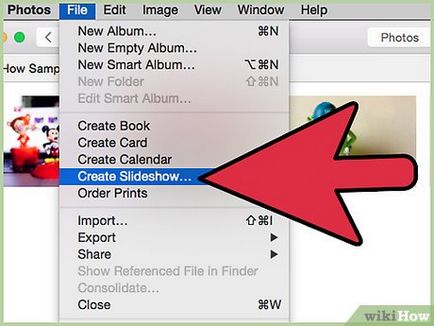 Cum se creează un slide show de muzică utilizând iphoto