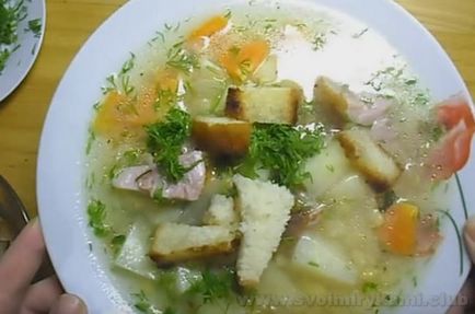 Як зварити гороховий суп з куркою по пошаговому рецептом з фото