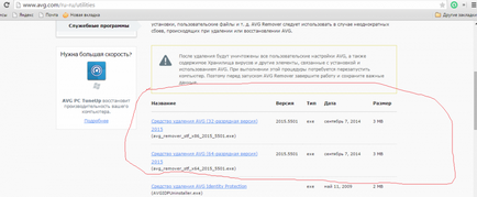 Як видалити avg 2015 з комп'ютера