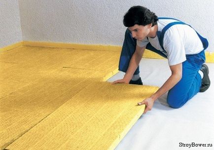 Cum să izolați podeaua cu spumă de polistiren