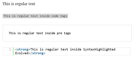 Cum se introduce un eșantion de cod în intrările și pe paginile de plugin wordpress 7