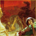 Briullov képe utolsó napjai Pompeii