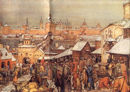 Картини з російської історії, новгородський торг
