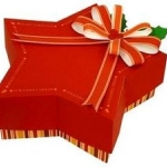 Коробка для різдвяного чи новорічного подарунка - різдвяна зірка - 2